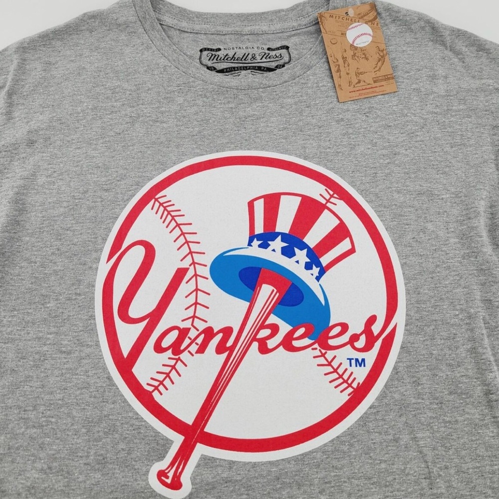 Mitchell & Ness Cooperstown Collection Gray Yankees T shirt. With tags. - Picture 2 of 5